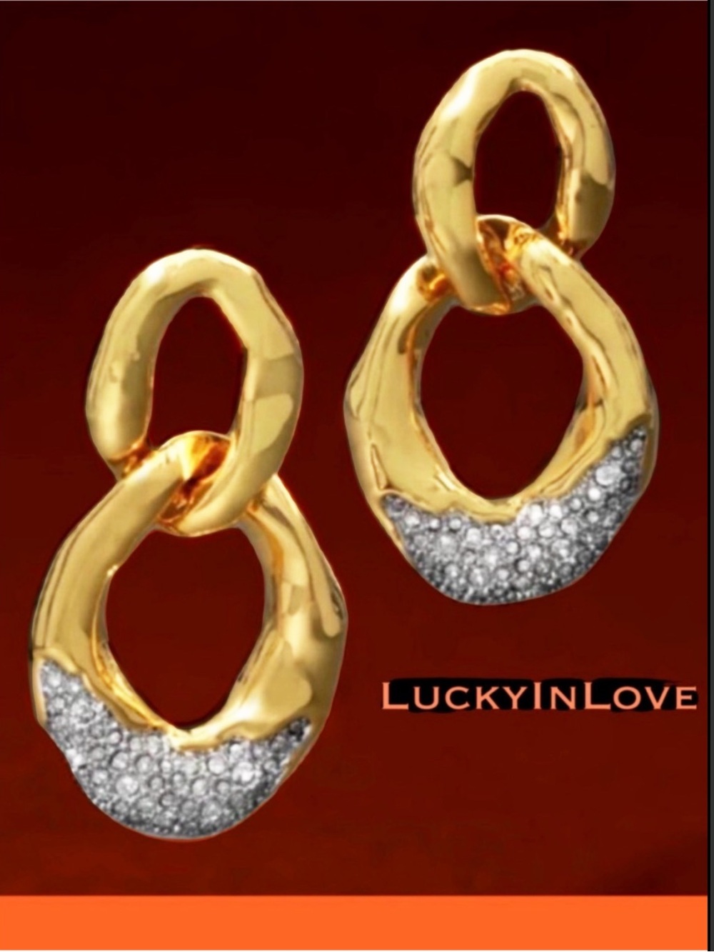 ALEXIS BITTAR • Solanales Crystal Link Puffy Molten Drop Earrings